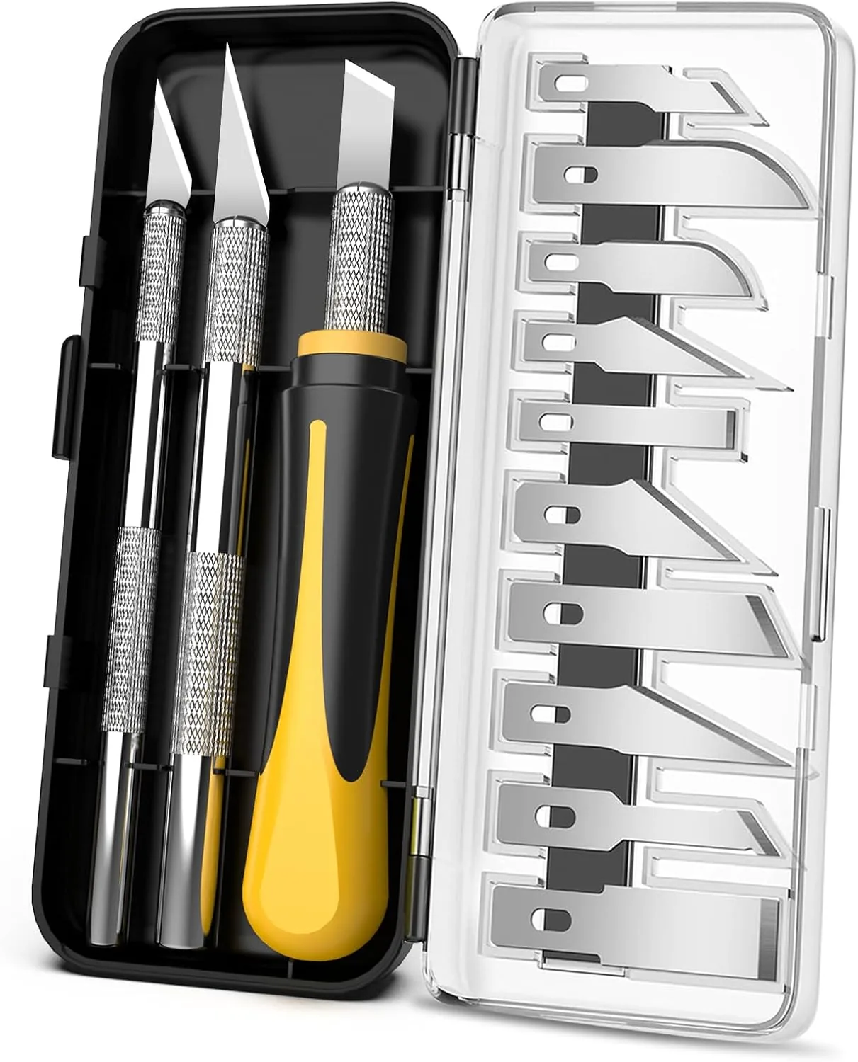 BaBaYang 16-piece precision craft knife set with storage case