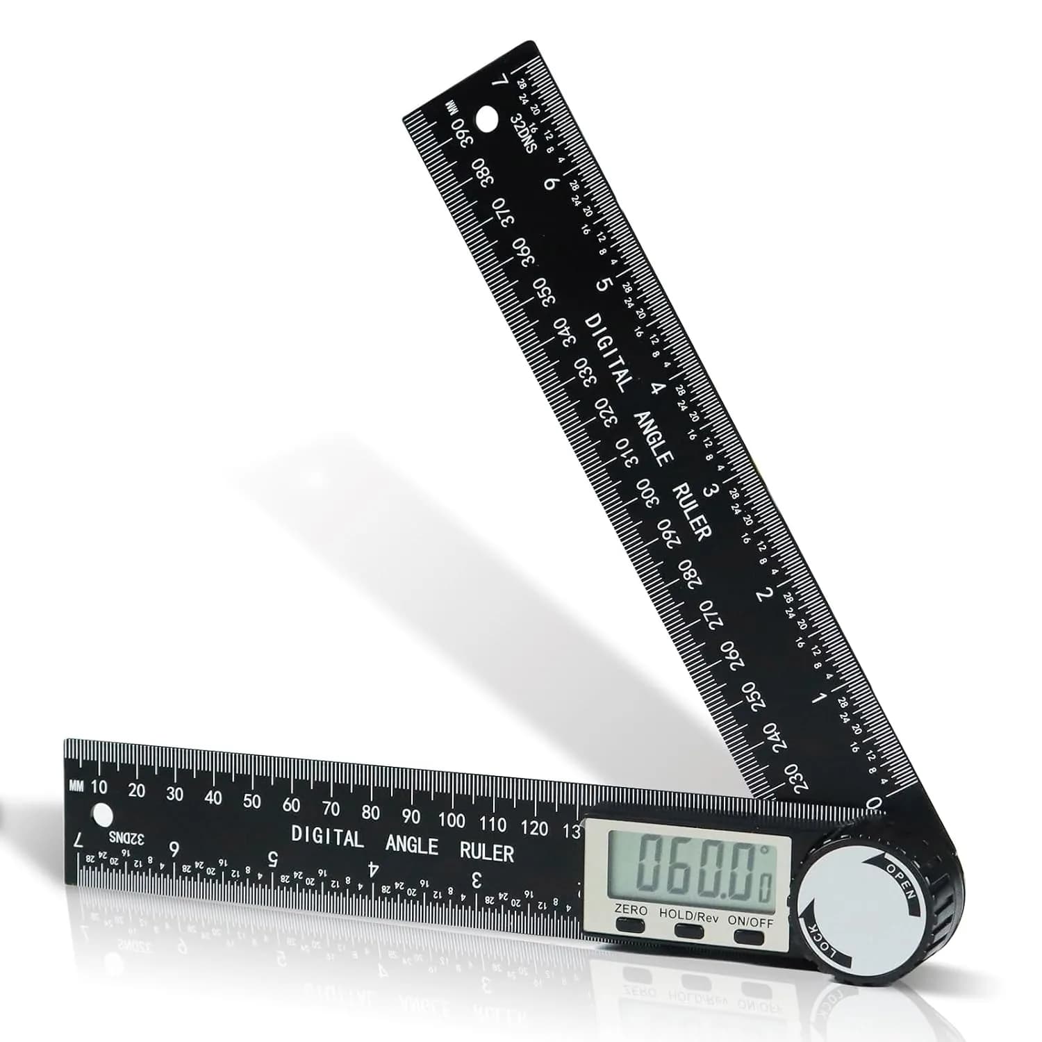 BaBaYang third generation digital angle finder with 7 inch ruler